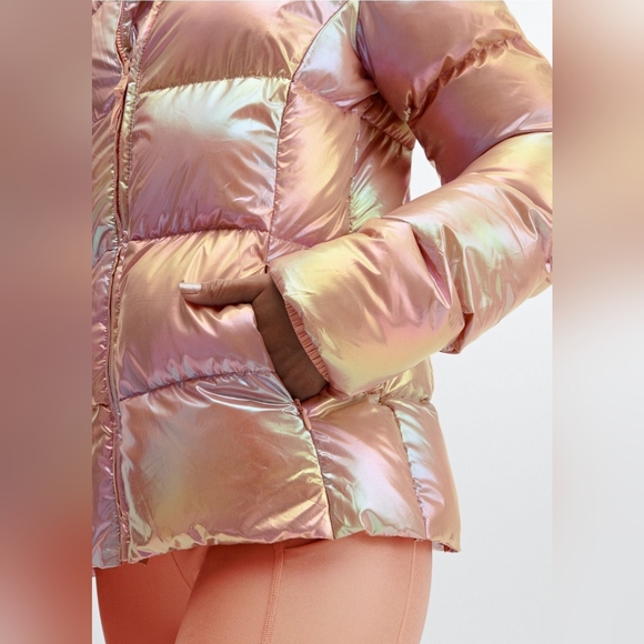 NWT Palmer Iridescent Copper Shine Puffer Coat M - Picture 4 of 16